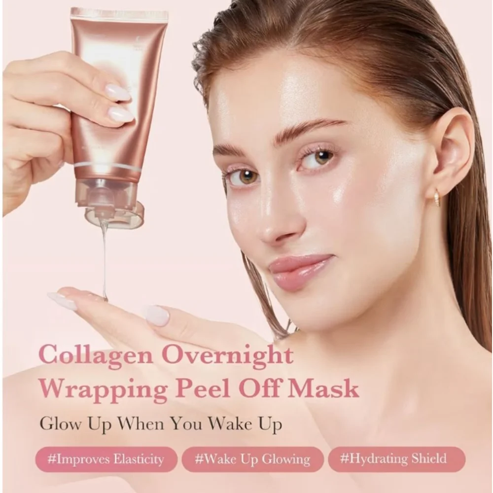 Medicube Wrapping Mask Collagen Overnight Peel Off Facial Mask for Glass Skin